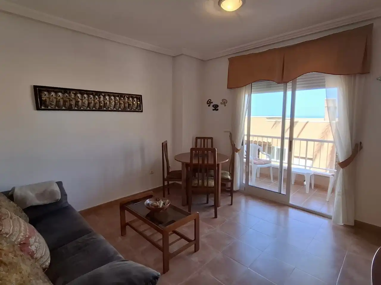 Sala de estar de Apartamento en venta en Mojácar con Aire acondicionado, Terraza y Piscina