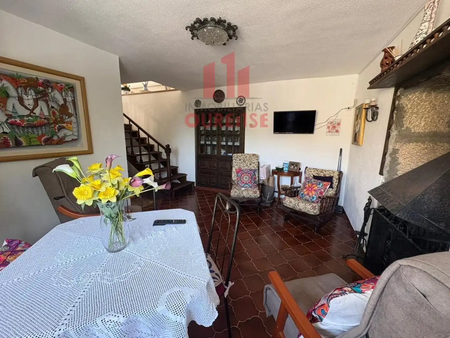 Sala d'estar de Casa o xalet en venda en Nogueira de Ramuín