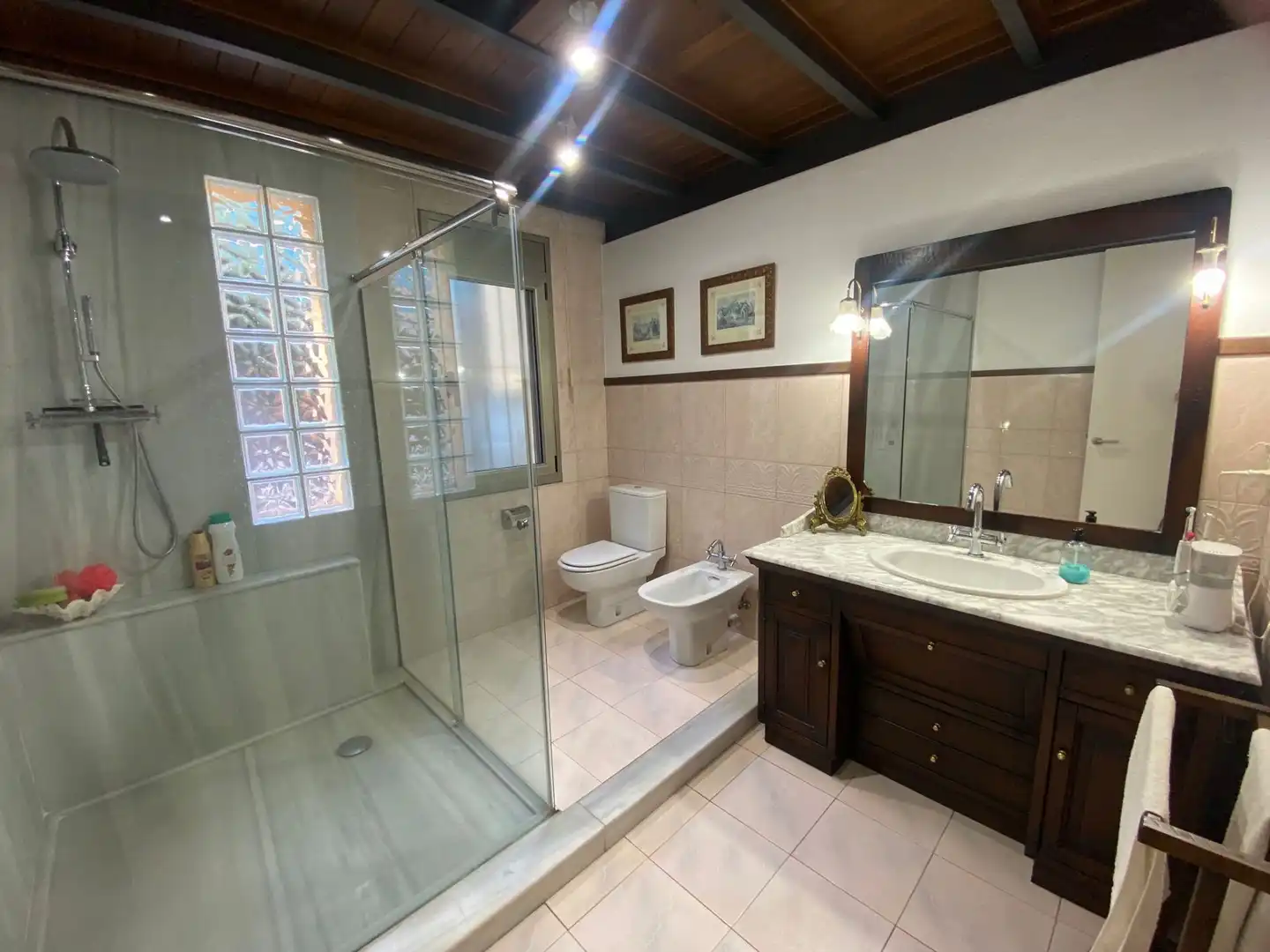 Bathroom of Houses for sale in Teià  with Heating, Terrace and Storage room