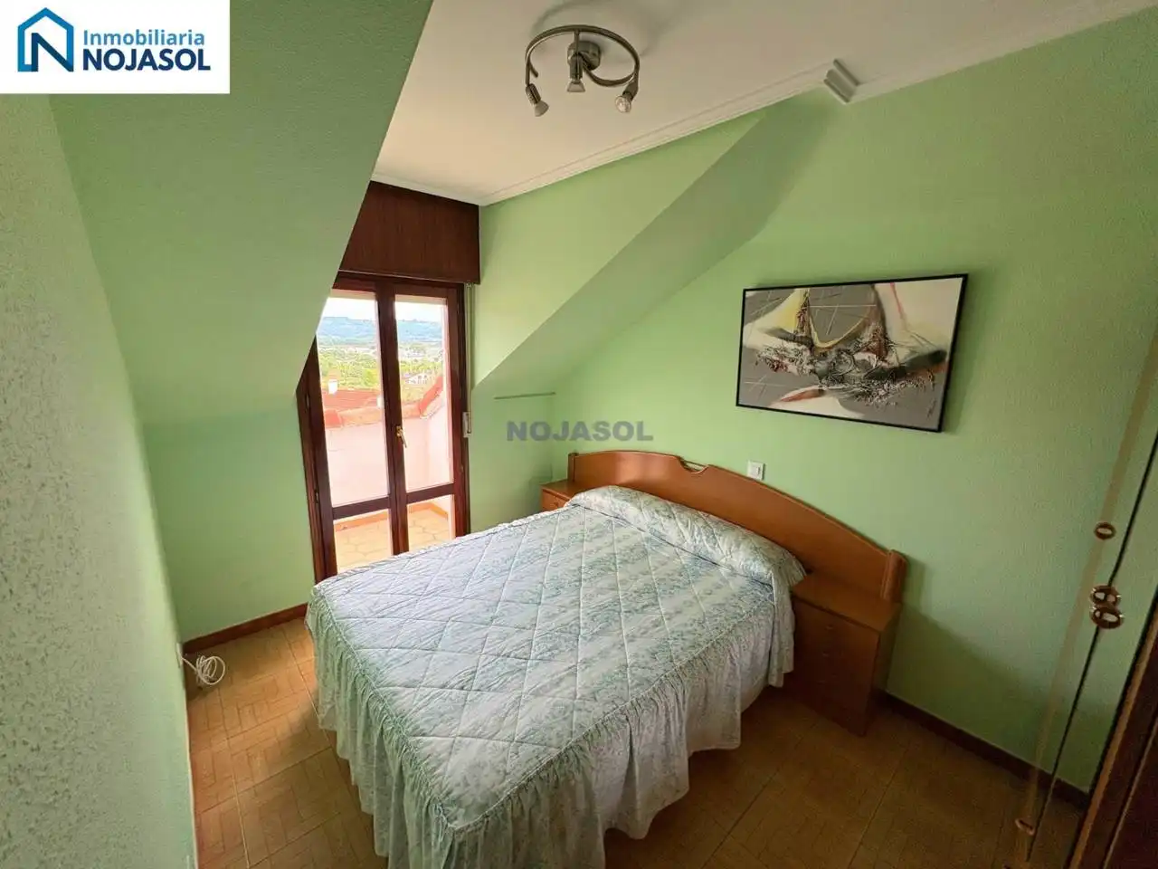 Bedroom of Flat for rent in Noja  with Heating, Terrace and Furnished