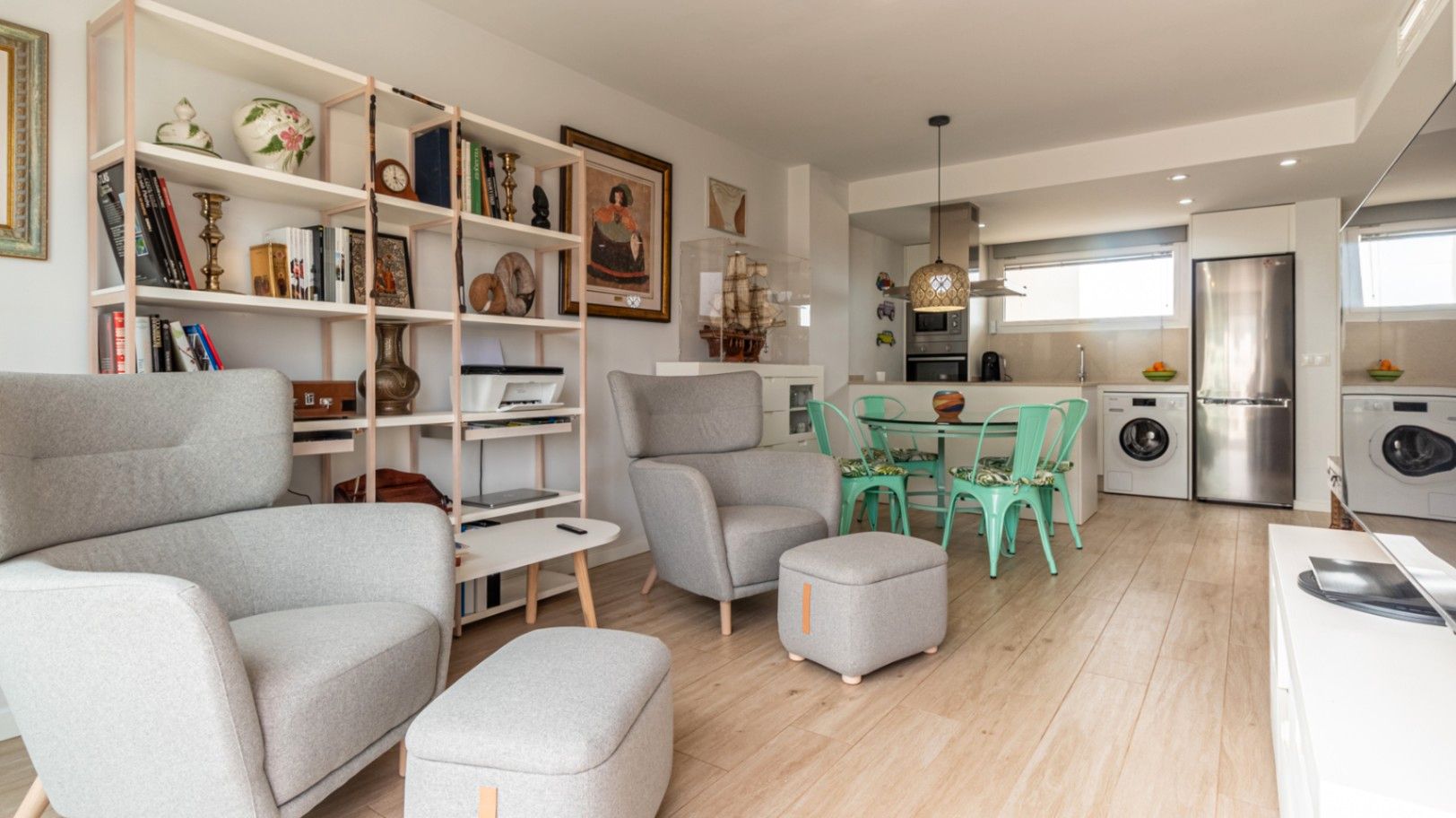 Sala d'estar de Àtic en venda en Dénia amb Aire condicionat, Calefacció i Jardí privat