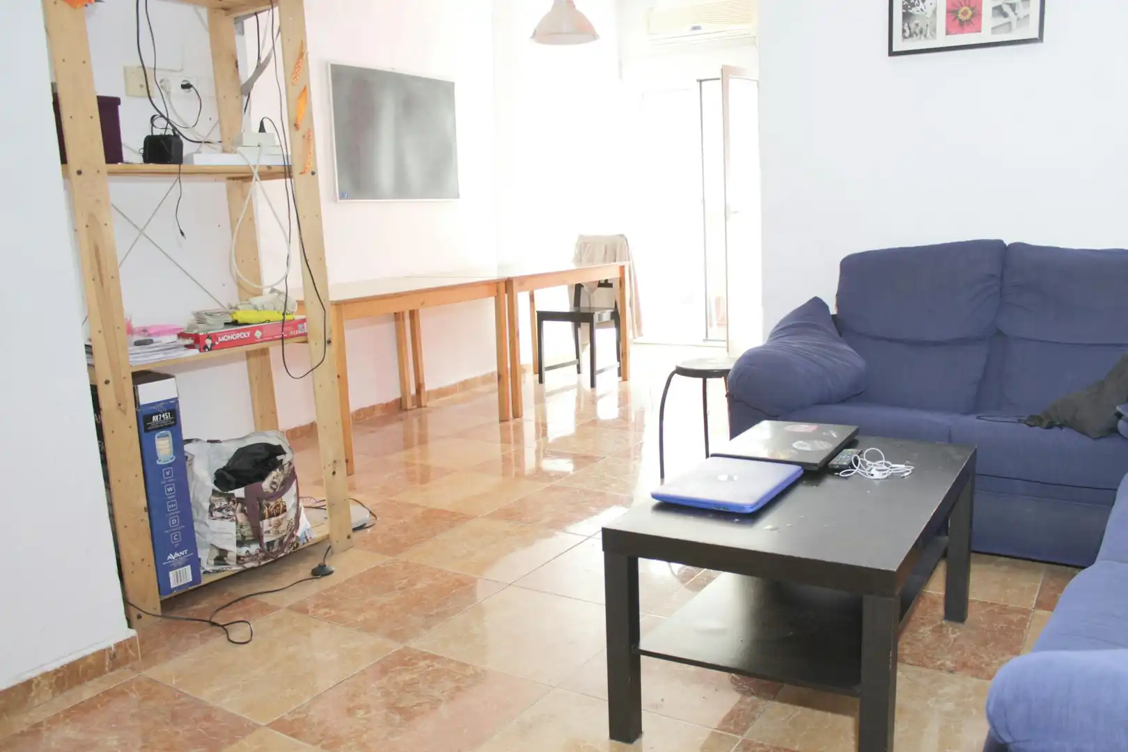 Sala de estar de Piso para compartir en Sevilla con Aire acondicionado, Amueblado y Lavadora