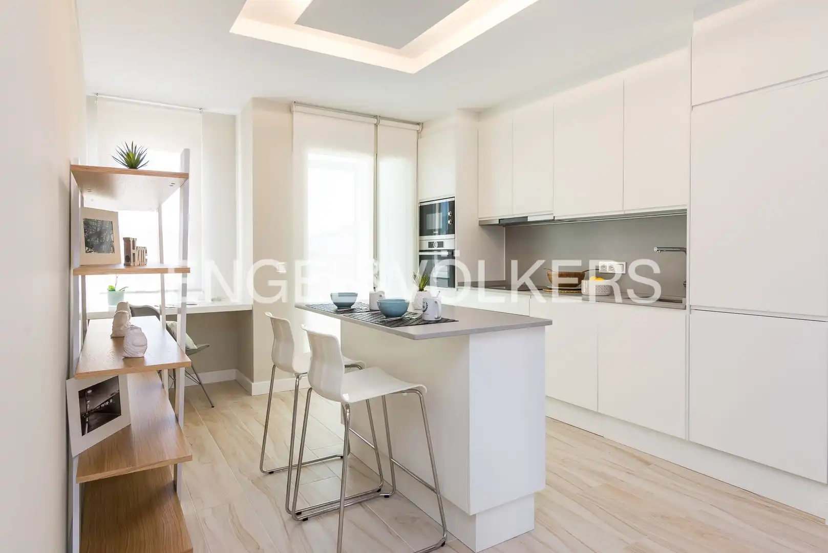 Küche von Wohnung zur Miete in Madrid mit Klimaanlage, Heizung und Möbliert
