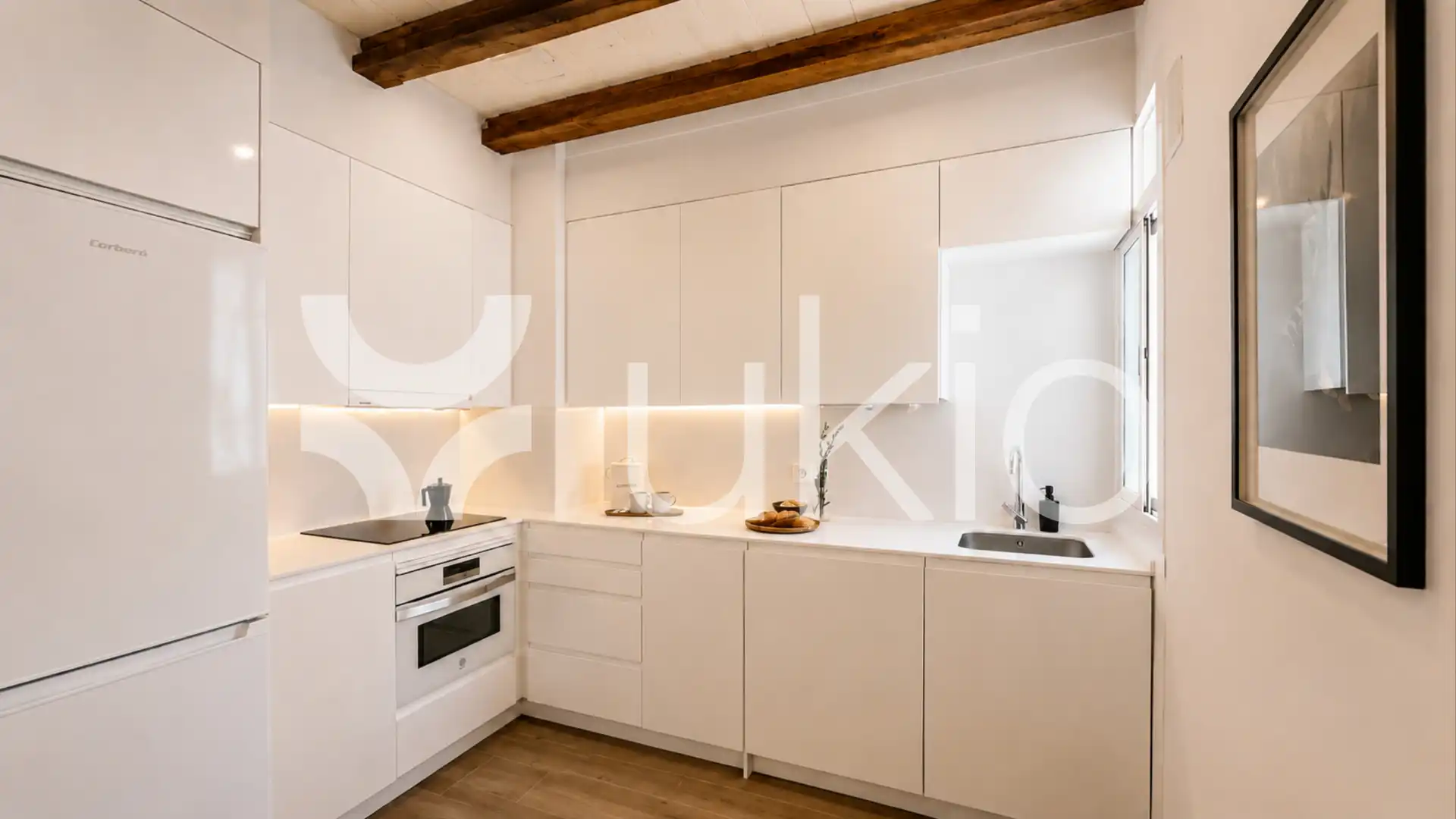 Kitchen of Apartments for rent in Madrid  with Air Conditioner, Heating and Furnished