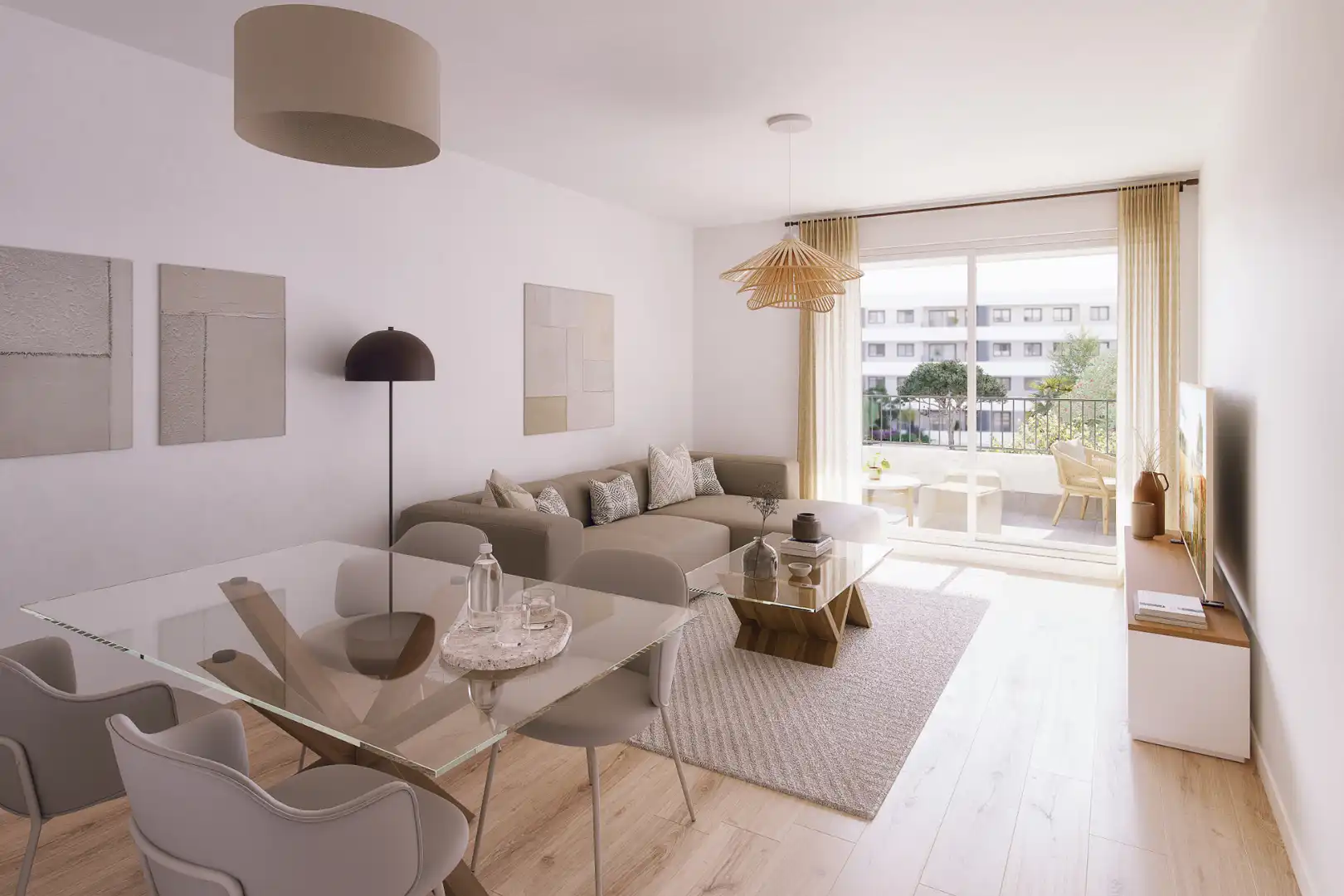 Sala de estar de Piso en venta en Málaga con Terraza, Trastero y Piscina comunitaria