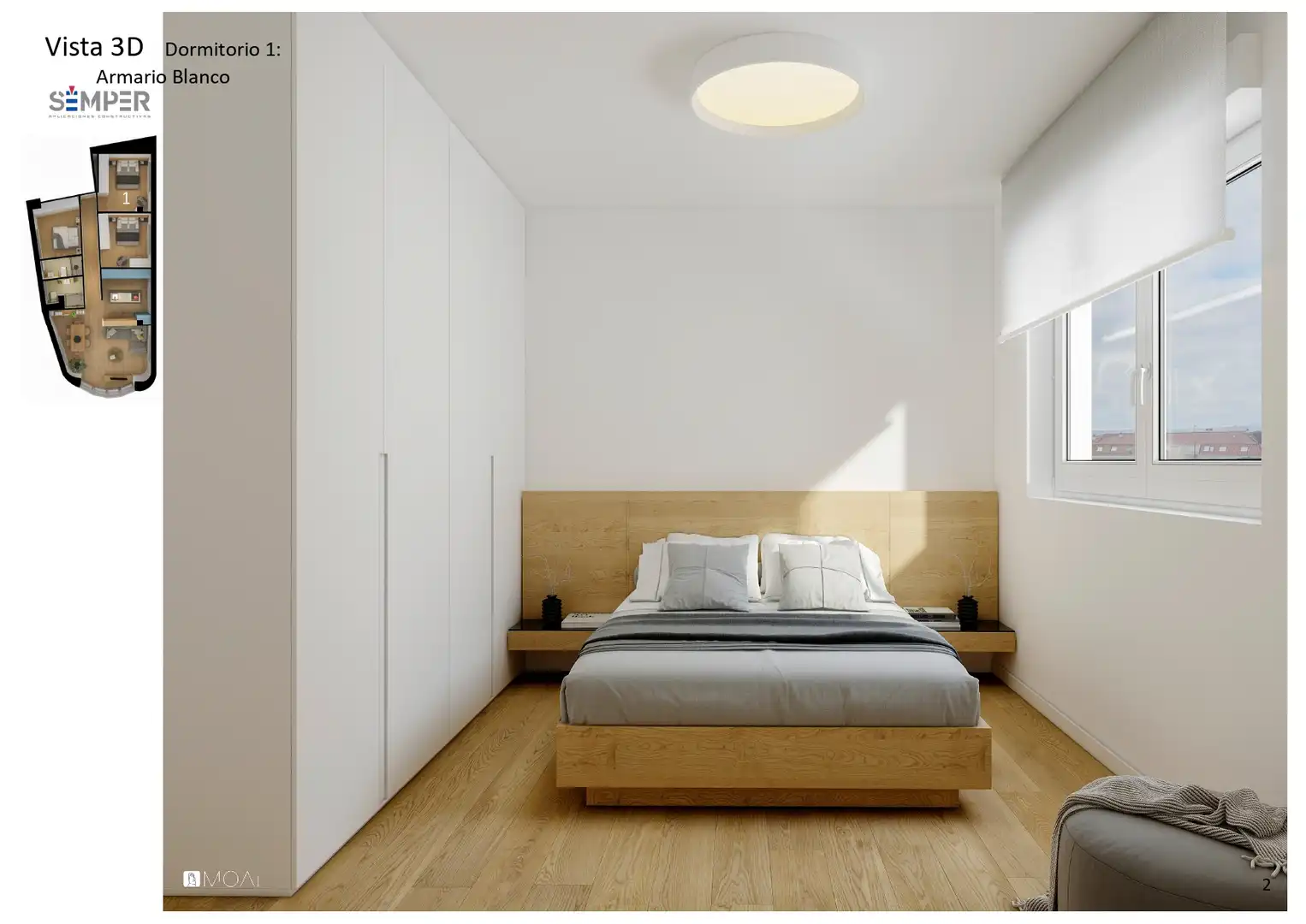 Bedroom of Flat for sale in Boiro  with Heating and Furnished