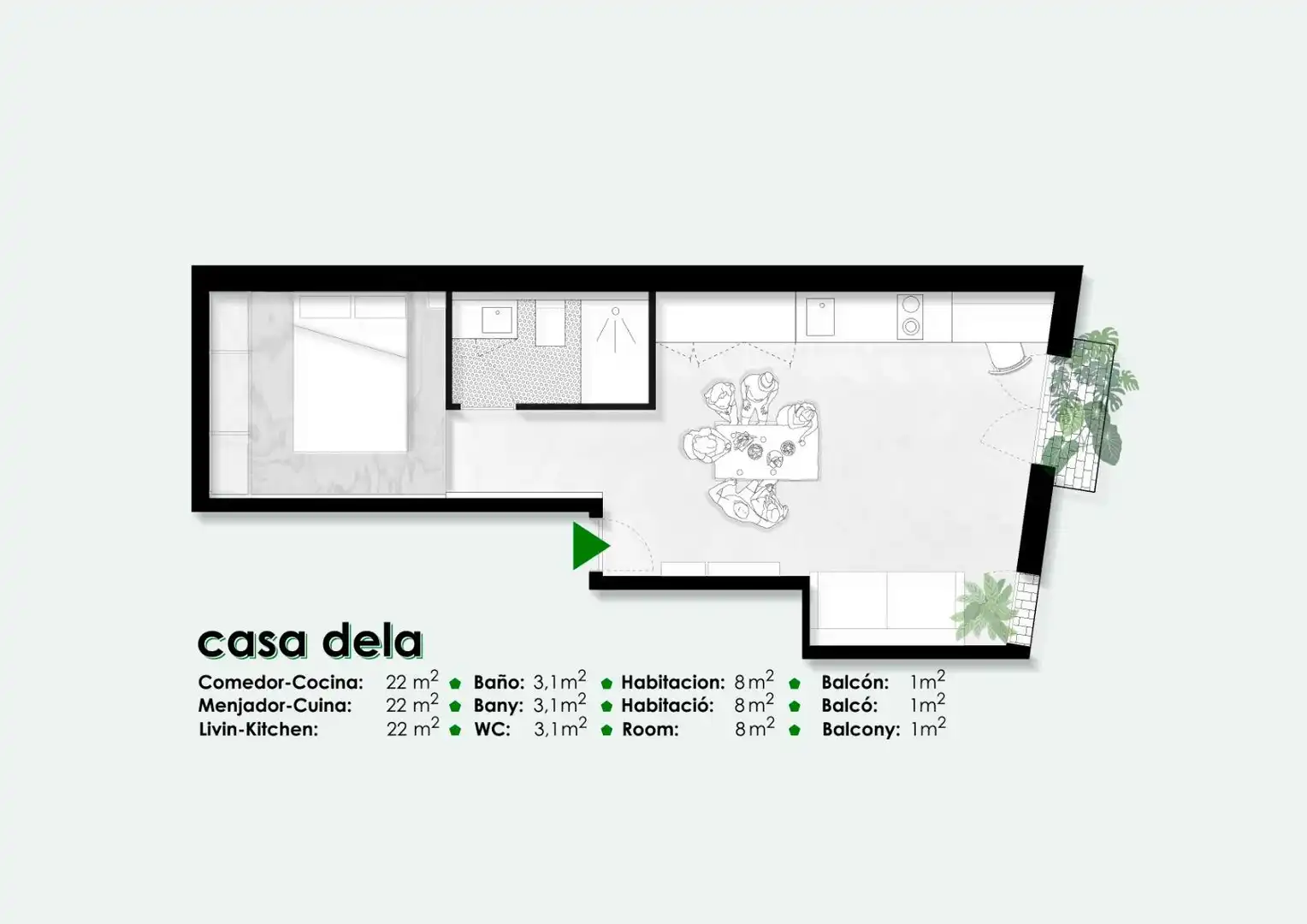 Apartamento en venta en Barcelona con Calefacción y Alarma
