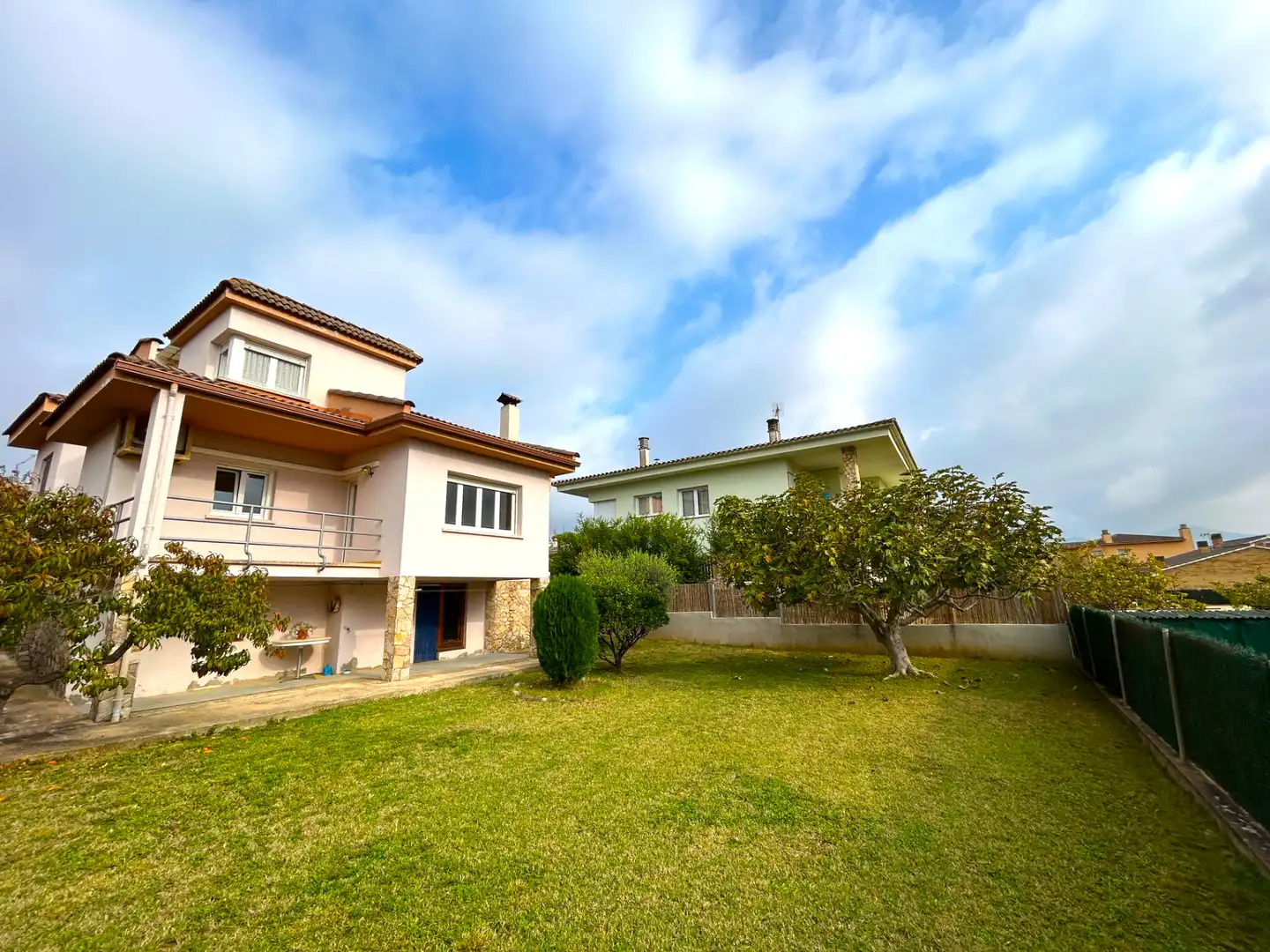 Exterior view of Houses for sale in Sant Julià del Llor i Bonmatí  with Air Conditioner, Heating and Private garden