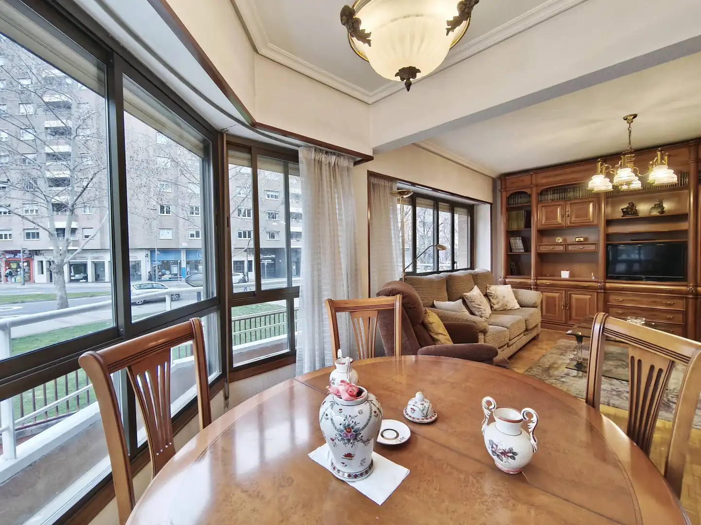 Living room of Flat for sale in  Logroño  with Heating, Parquet flooring and Terrace
