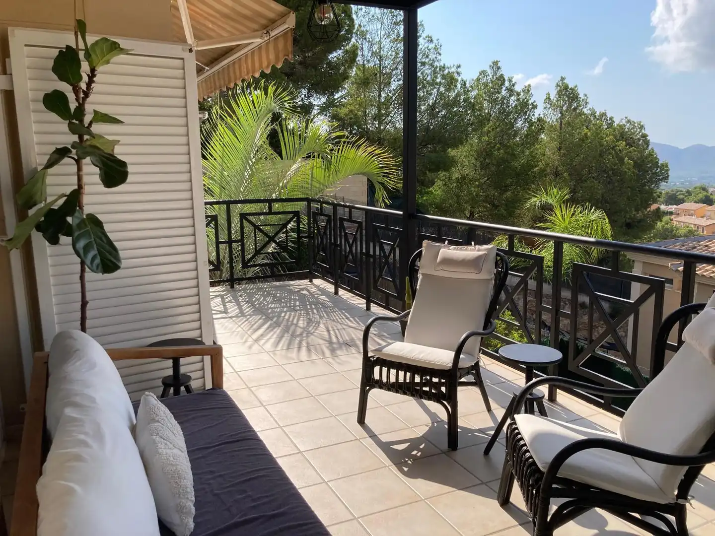 Terraza de Casa adosada en venta en La Nucia con Aire acondicionado, Jardín privado y Terraza