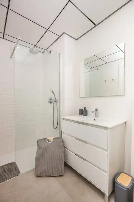 Badezimmer von Wohnungen zur Miete in Jávea / Xàbia mit Klimaanlage, Privatgarten und Schwimmbad
