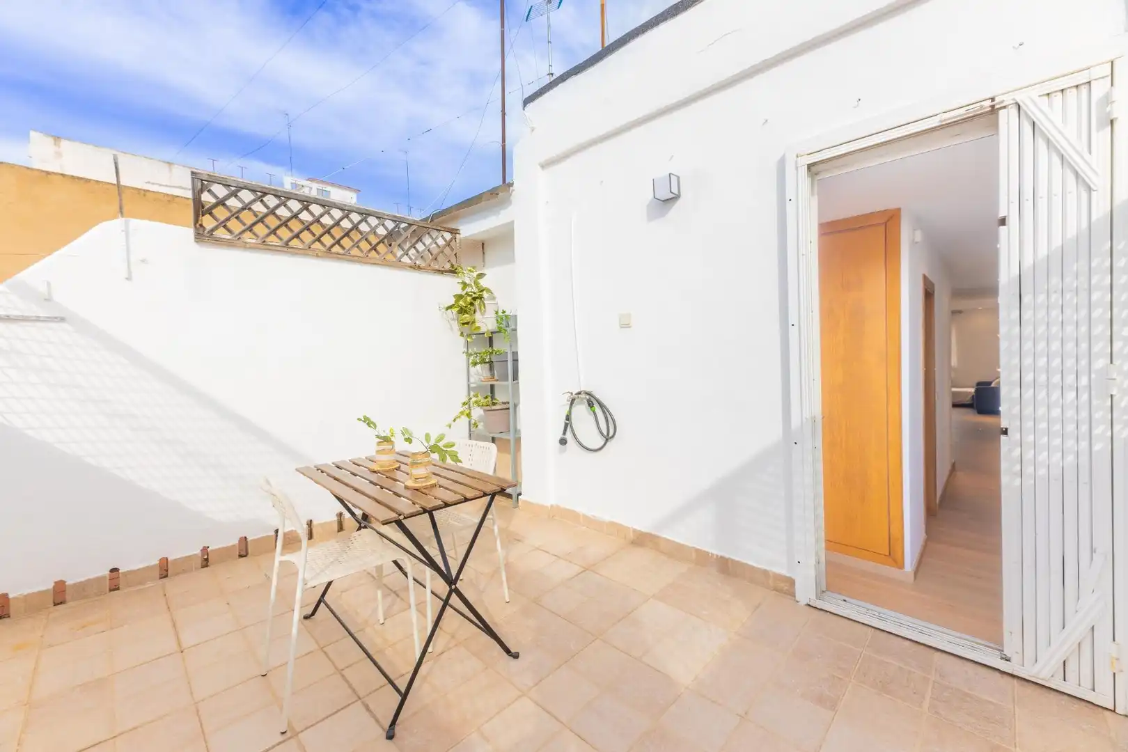 Terrasse von Wohnung zum Verkauf in Mislata mit Klimaanlage, Terrasse und Möbliert