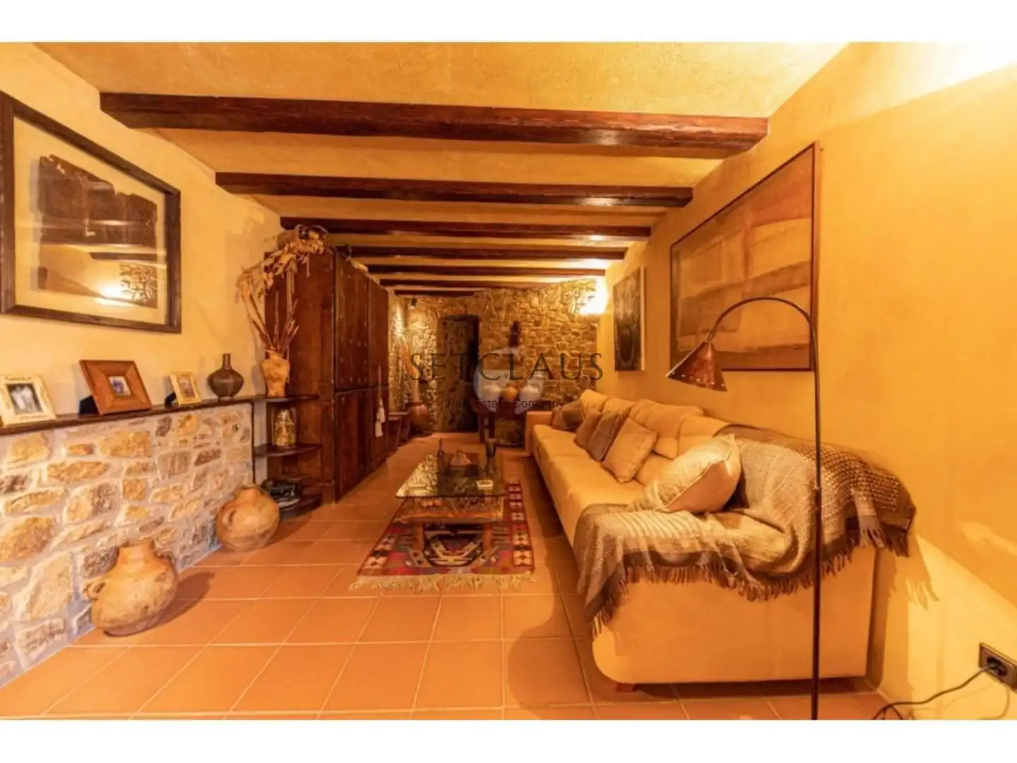 Sala d'estar de Casa o xalet en venda en Montornès del Vallès amb Aire condicionat, Calefacció i Jardí privat