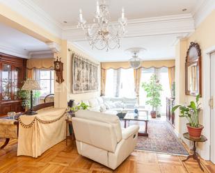 Sala d'estar de Apartament de lloguer en  Madrid Capital amb Aire condicionat, Calefacció i Parquet