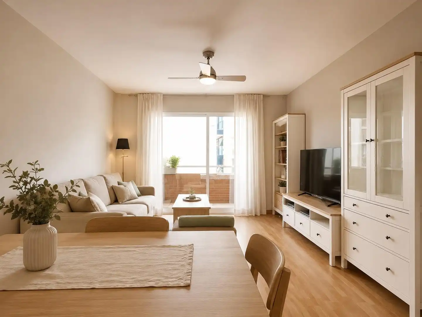 Wohnzimmer von Wohnung zum Verkauf in Granollers mit Heizung und Parkett