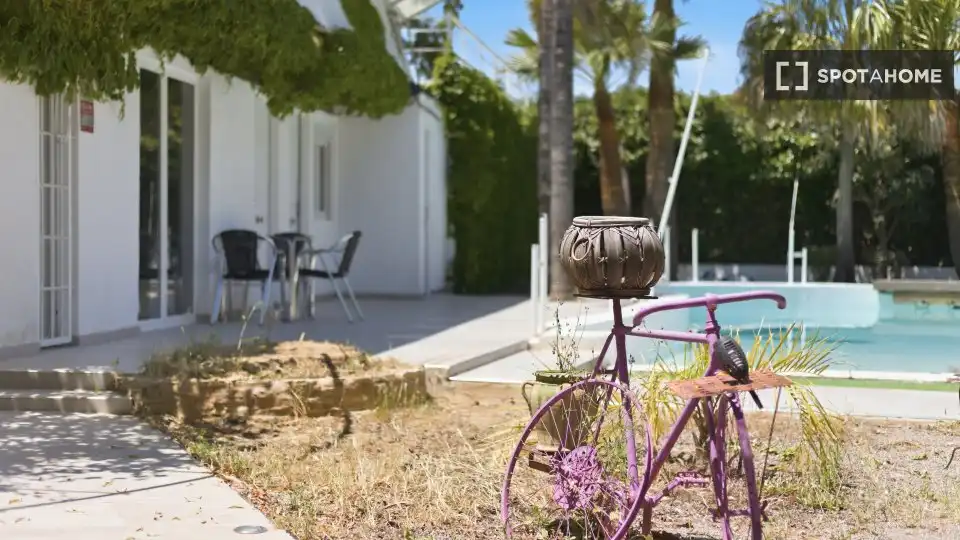 Garten von Wohnungen zur untervermieten in Bétera mit Klimaanlage, Terrasse und Möbliert