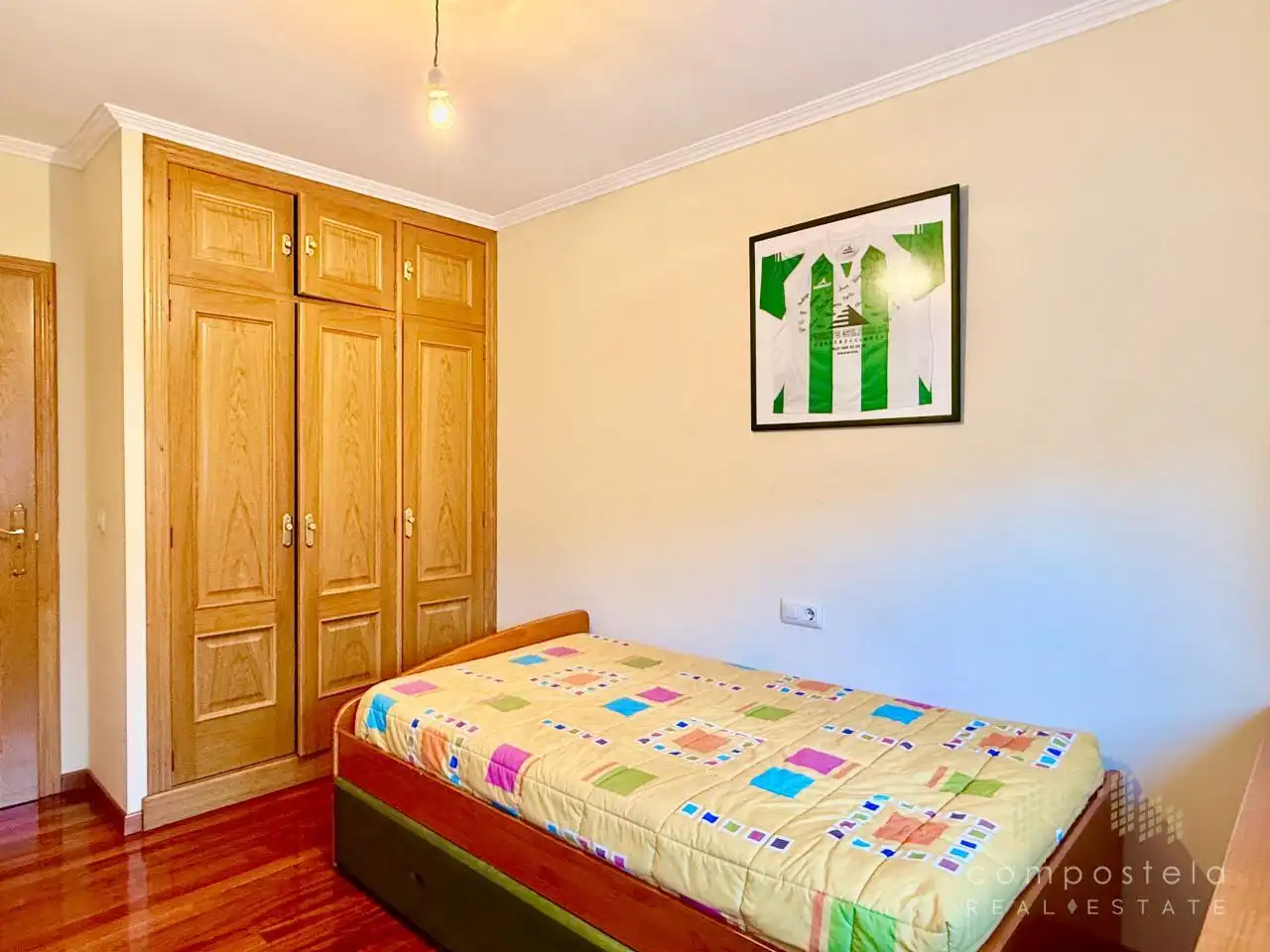 Schlafzimmer von Wohnung zur Miete in Vilagarcía de Arousa mit Heizung, Parkett und Terrasse