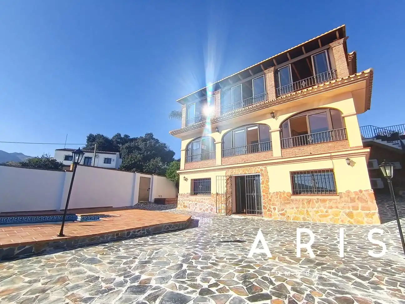 Außenansicht von Haus oder Chalet zur Miete in Alhaurín de la Torre mit Klimaanlage, Heizung und Privatgarten