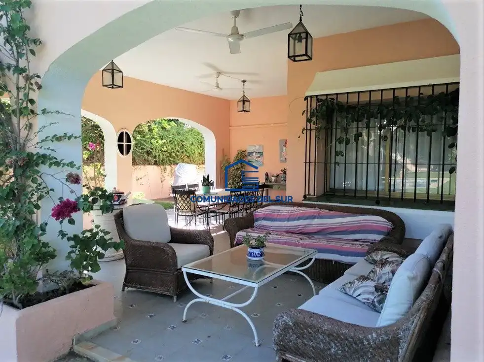 Terrace of Houses for rent in El Puerto de Santa María  with Air Conditioner, Private garden and Swimming Pool