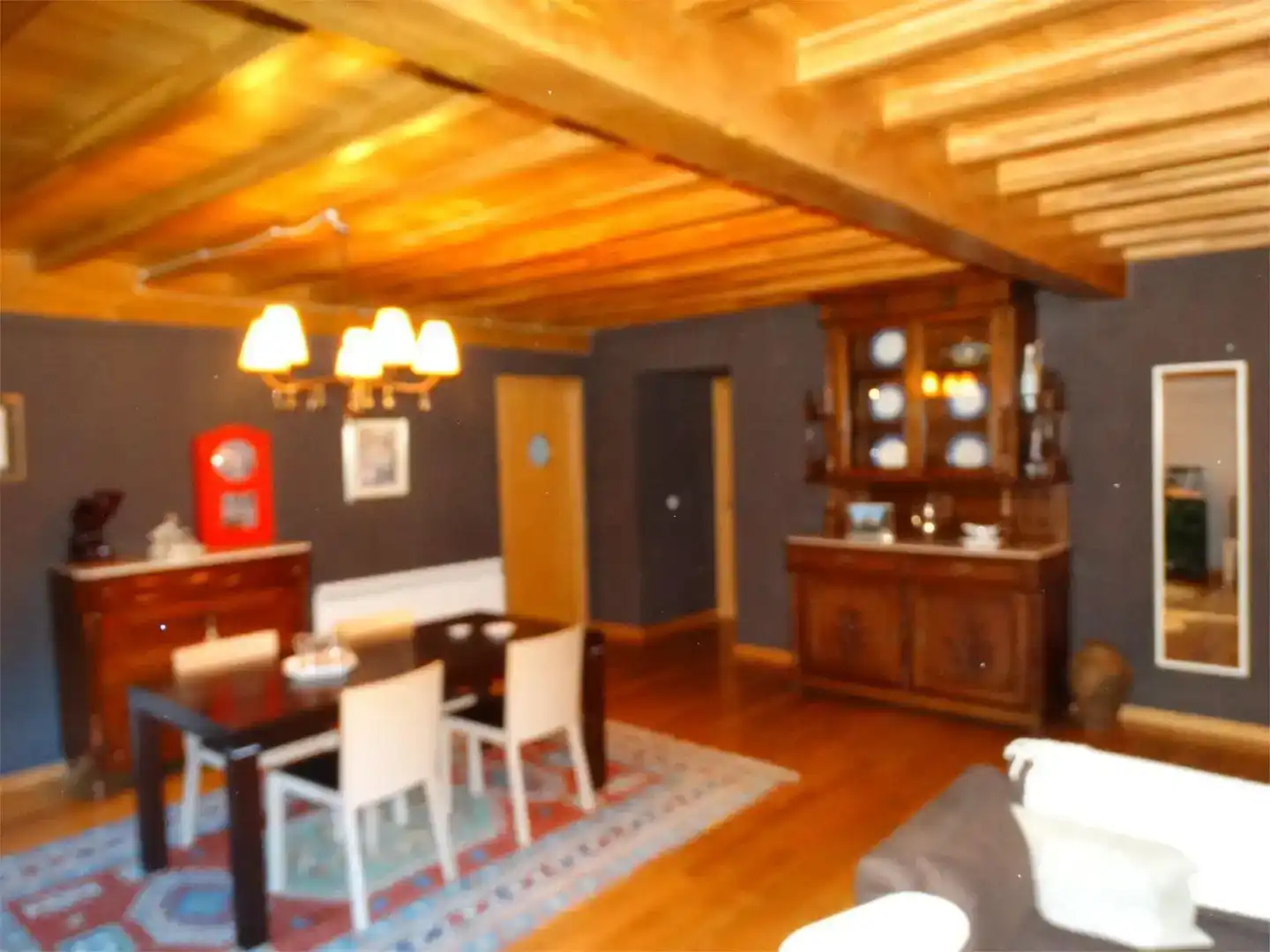 Dining room of Houses for rent in Trabada  with Private garden, Parquet flooring and Storage room