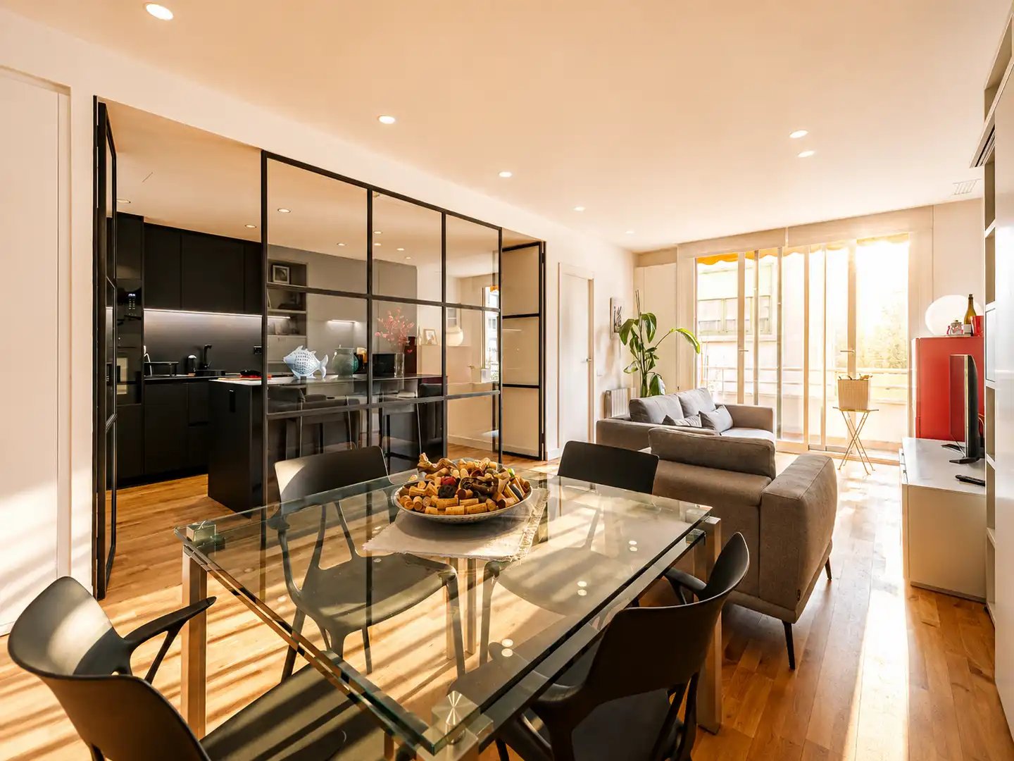 Sala de estar de Piso en venta en Barcelona con Aire acondicionado, Calefacción y Amueblado