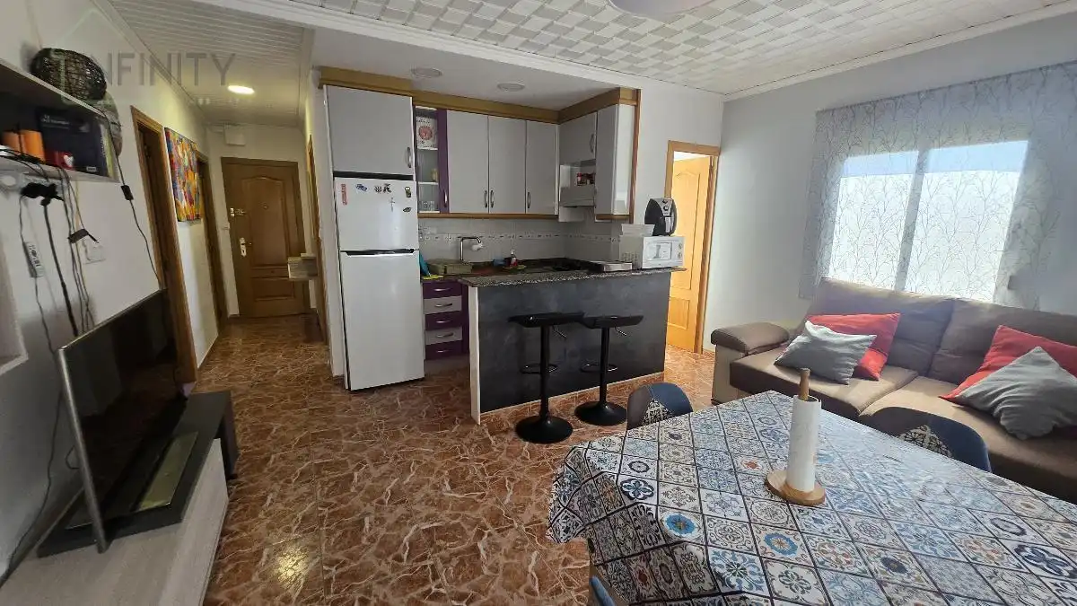 Cocina de Apartamento de alquiler en Piles con Aire acondicionado, Calefacción y Terraza
