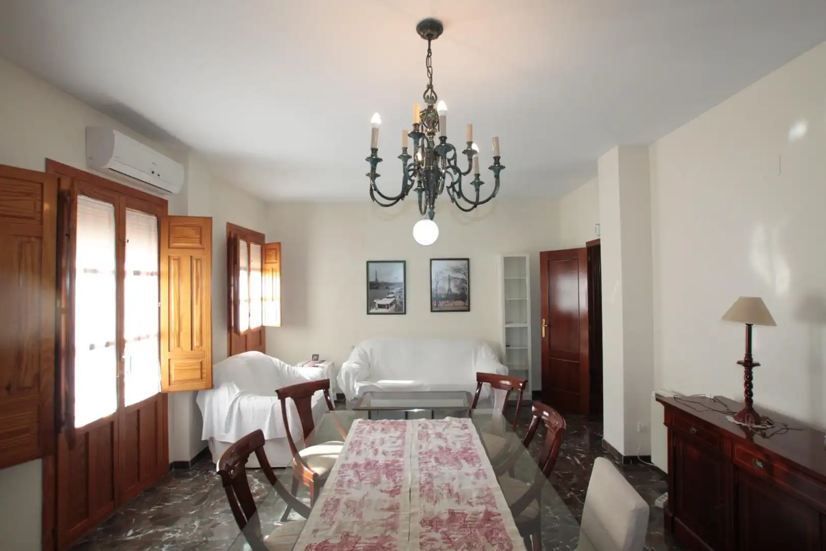 Dining room of Flat for rent in Granada  with Air Conditioner, Heating and Furnished