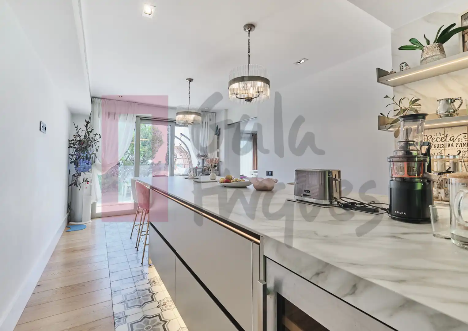 Cocina de Casa o chalet en venta en Barcelona con Aire acondicionado, Calefacción y Parquet