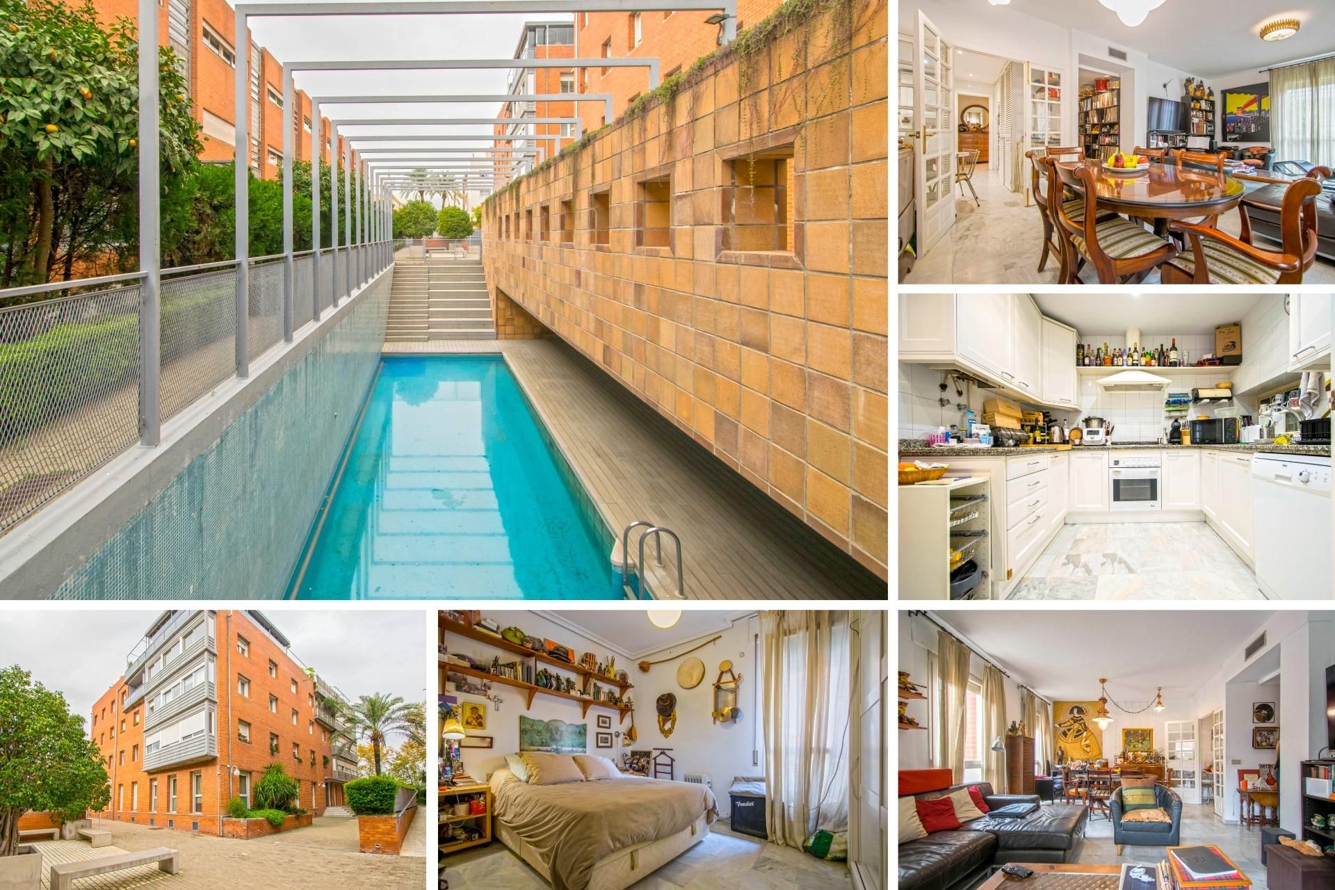 Exterior view of Flat for sale in  Sevilla Capital  with Air Conditioner, Heating and Private garden