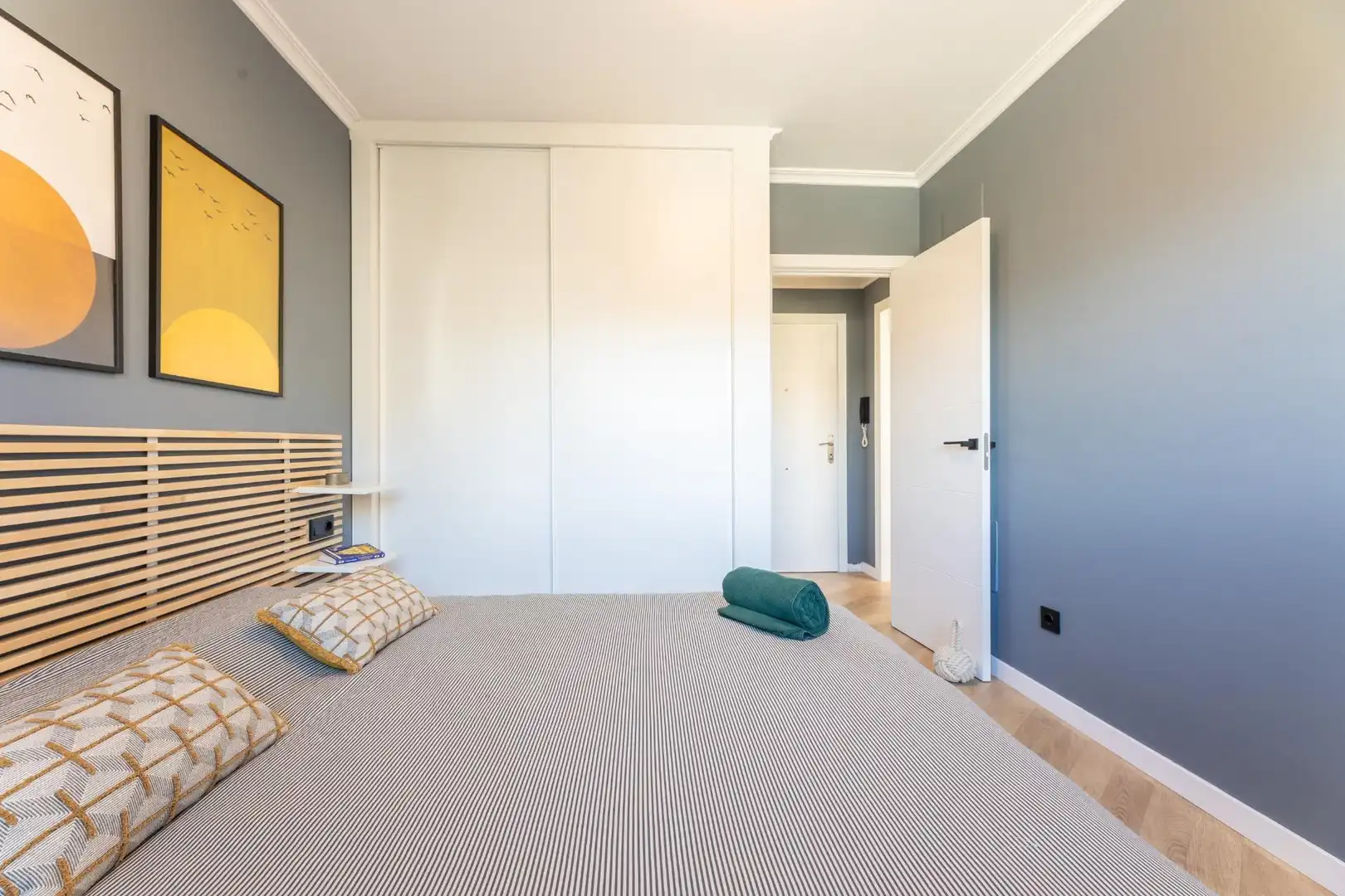 Bedroom of Apartments for rent in Calpe / Calp  with Air Conditioner, Parquet flooring and Terrace