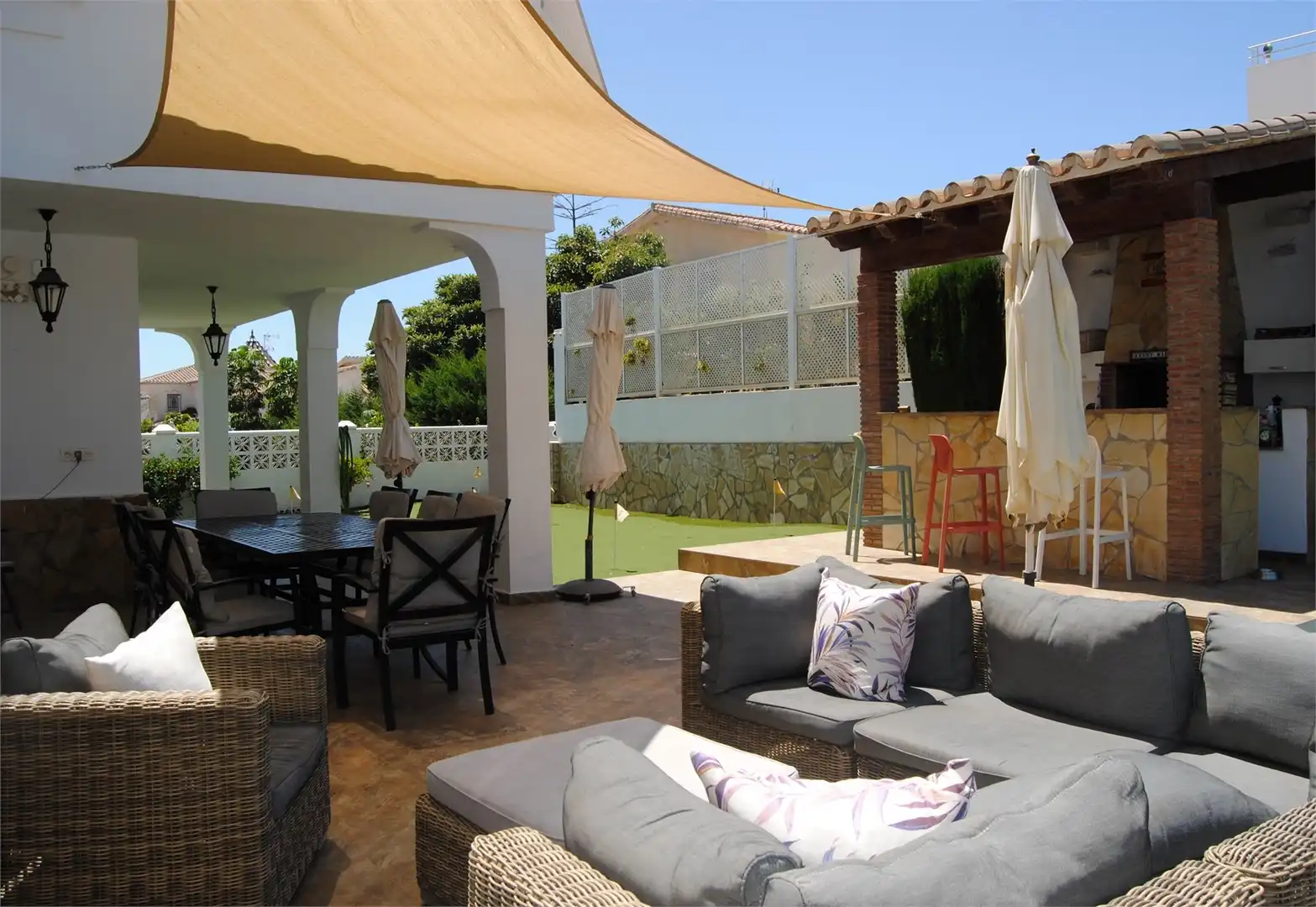 Terraza de Casa o chalet en venta en Vélez-Málaga con Aire acondicionado, Jardín privado y Terraza