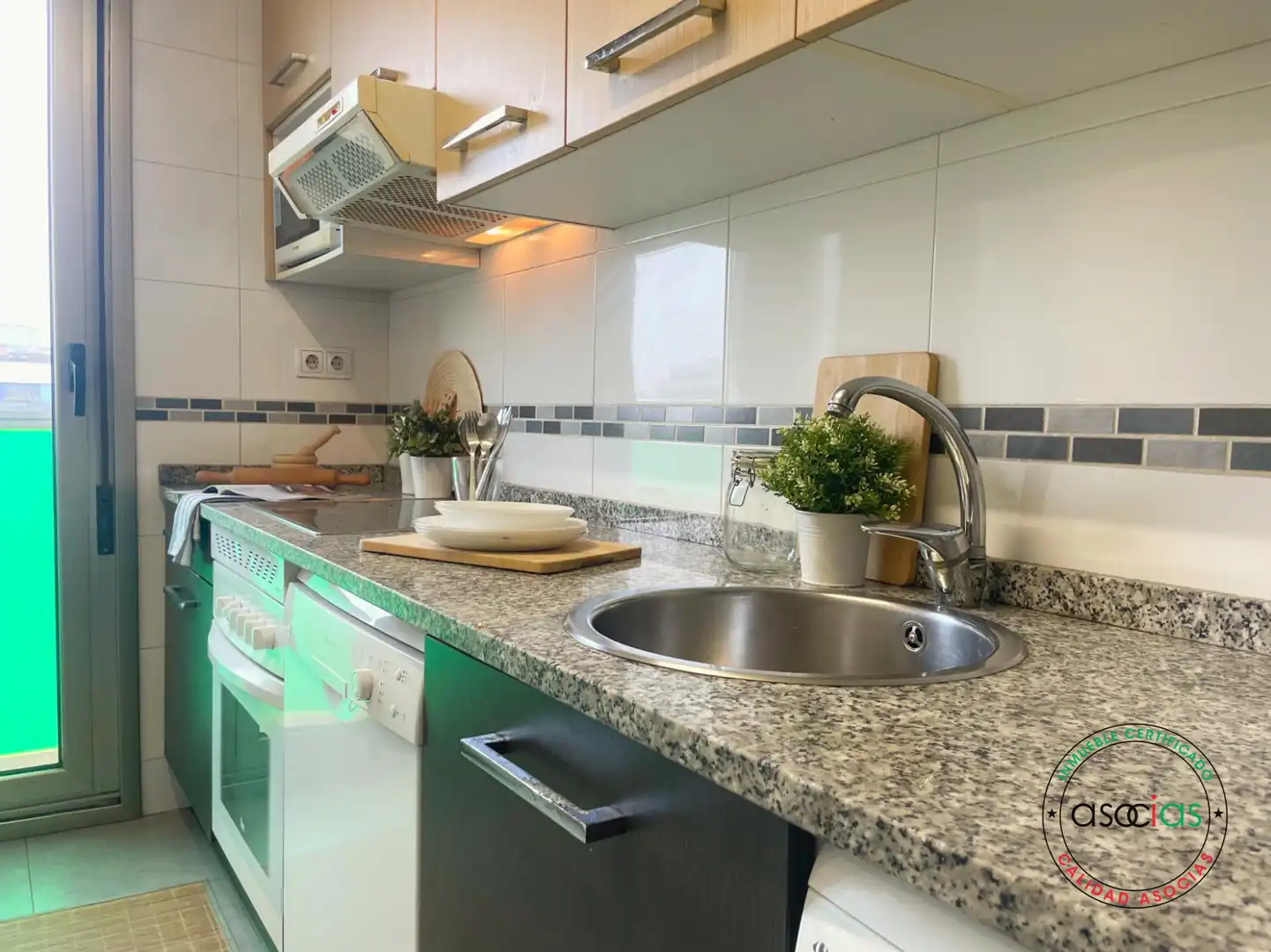 Kitchen of Flat for sale in Gijón   with Heating, Parquet flooring and Storage room