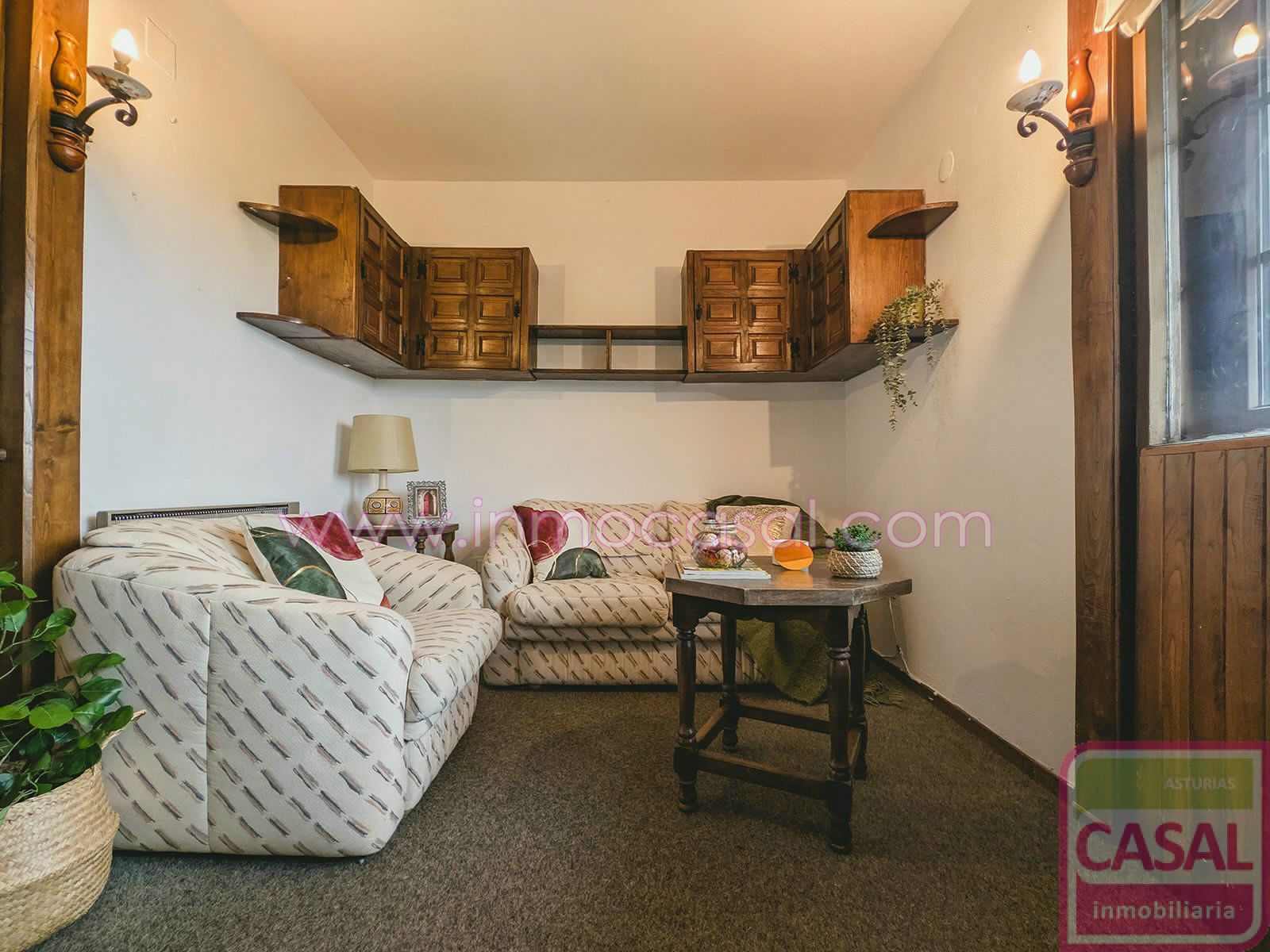 Living room of Flat for sale in Lena  with Heating, Terrace and Furnished