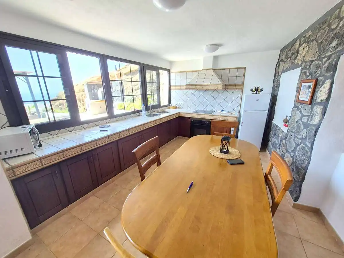 Cuina de Casa o xalet en venda en Tías amb Jardí privat, Terrassa i Moblat