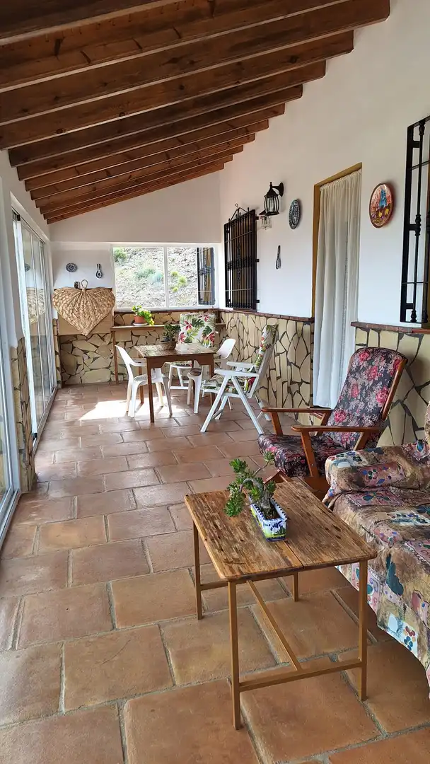 Terrasse von Country house zur Miete in Vélez-Málaga mit Privatgarten, Terrasse und Schwimmbad