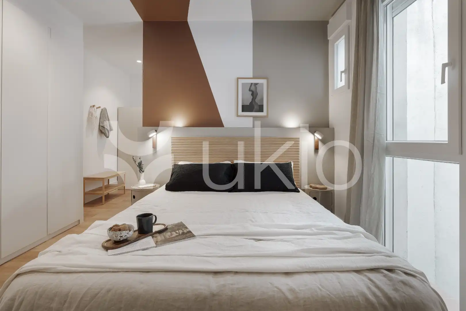Habitación de Apartamento de alquiler en Madrid con Aire acondicionado, Calefacción y Terraza
