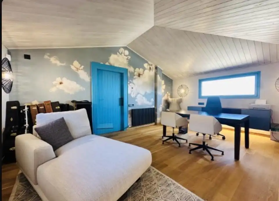 Sala de estar de Casa o chalet en venta en Mataró con Aire acondicionado, Jardín privado y Parquet