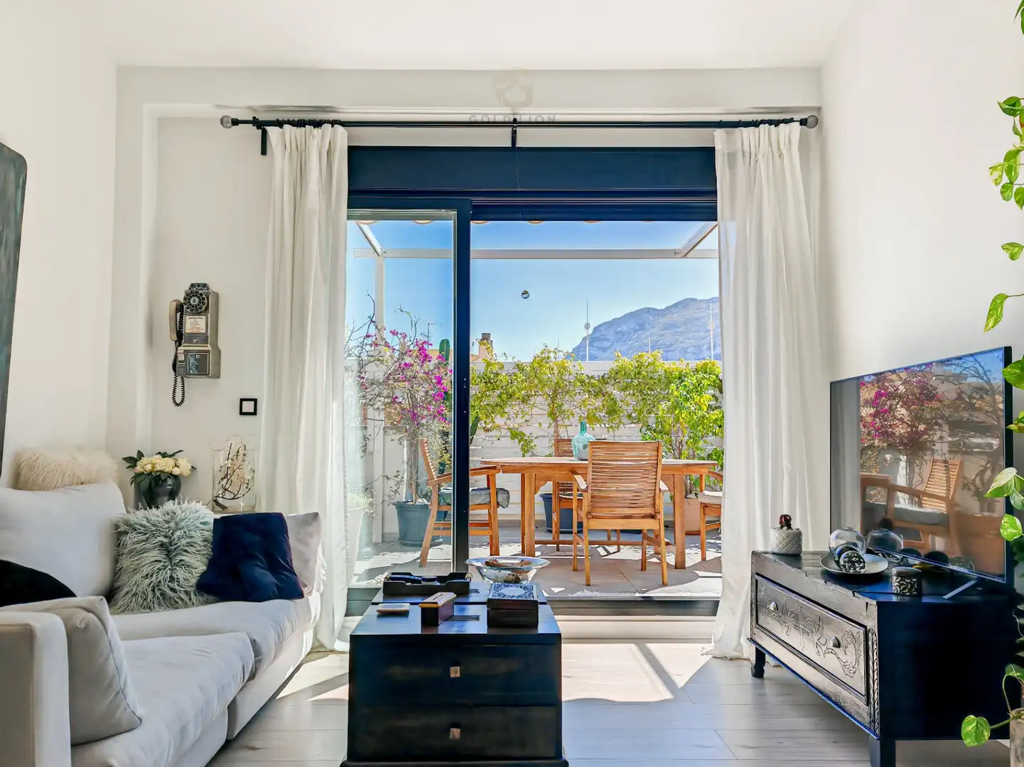 Living room of Attic for sale in Dénia  with Air Conditioner, Heating and Terrace