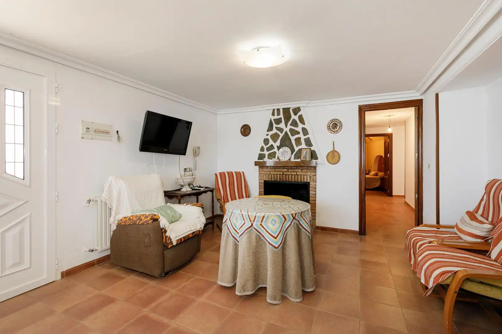 Sala de estar de Finca rústica en venta en Castilléjar con Calefacción y Jardín privado