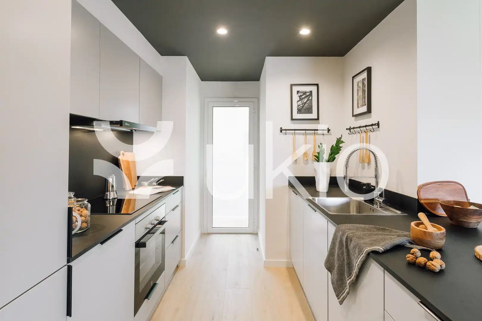 Kitchen of Flat for rent in Barcelona  with Air Conditioner, Heating and Furnished