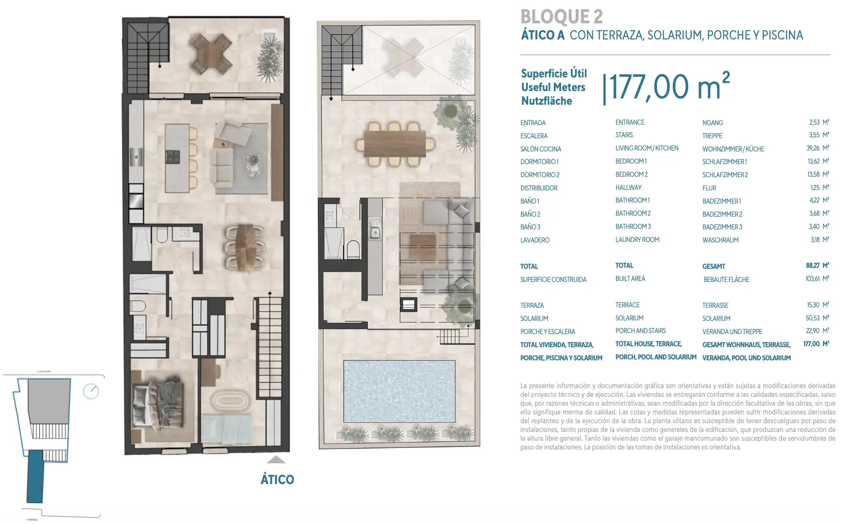 Attic for sale in Manacor  with Air Conditioner, Heating and Storage room