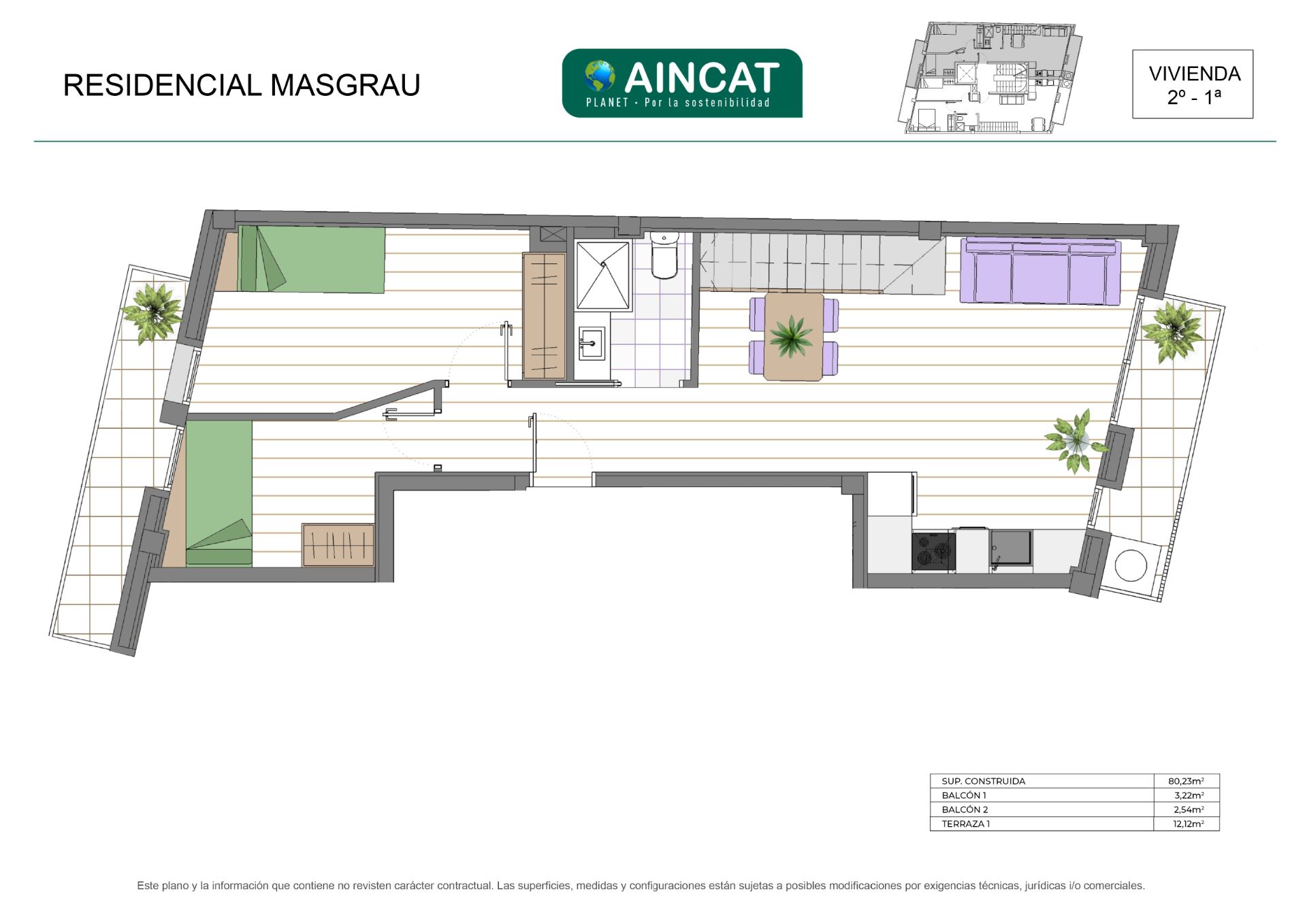 Duplex for sale in Cornellà de Llobregat  with Air Conditioner, Heating and Parquet flooring