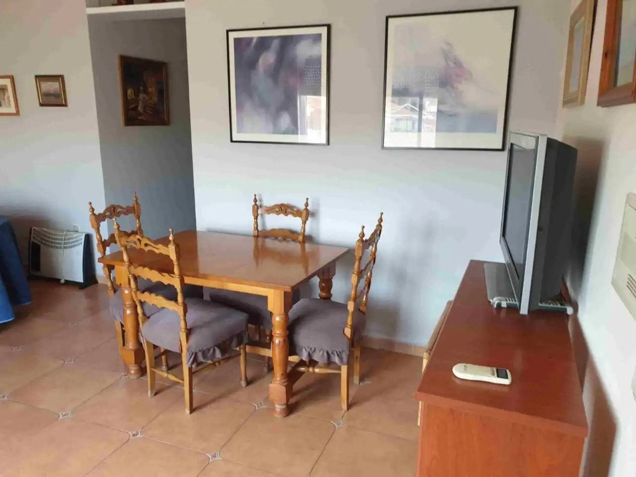 Esszimmer von Dachboden zur Miete in Pozohondo mit Terrasse und Möbliert