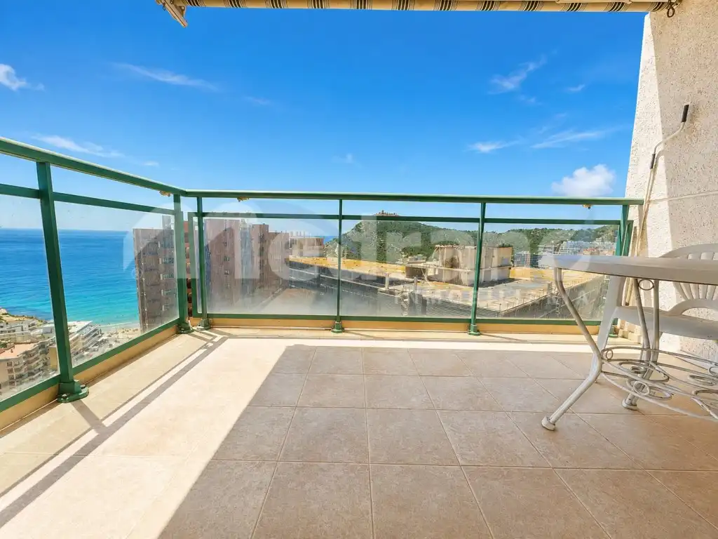 Terrasse von Wohnung zum Verkauf in Villajoyosa / La Vila Joiosa mit Privatgarten, Terrasse und Schwimmbad