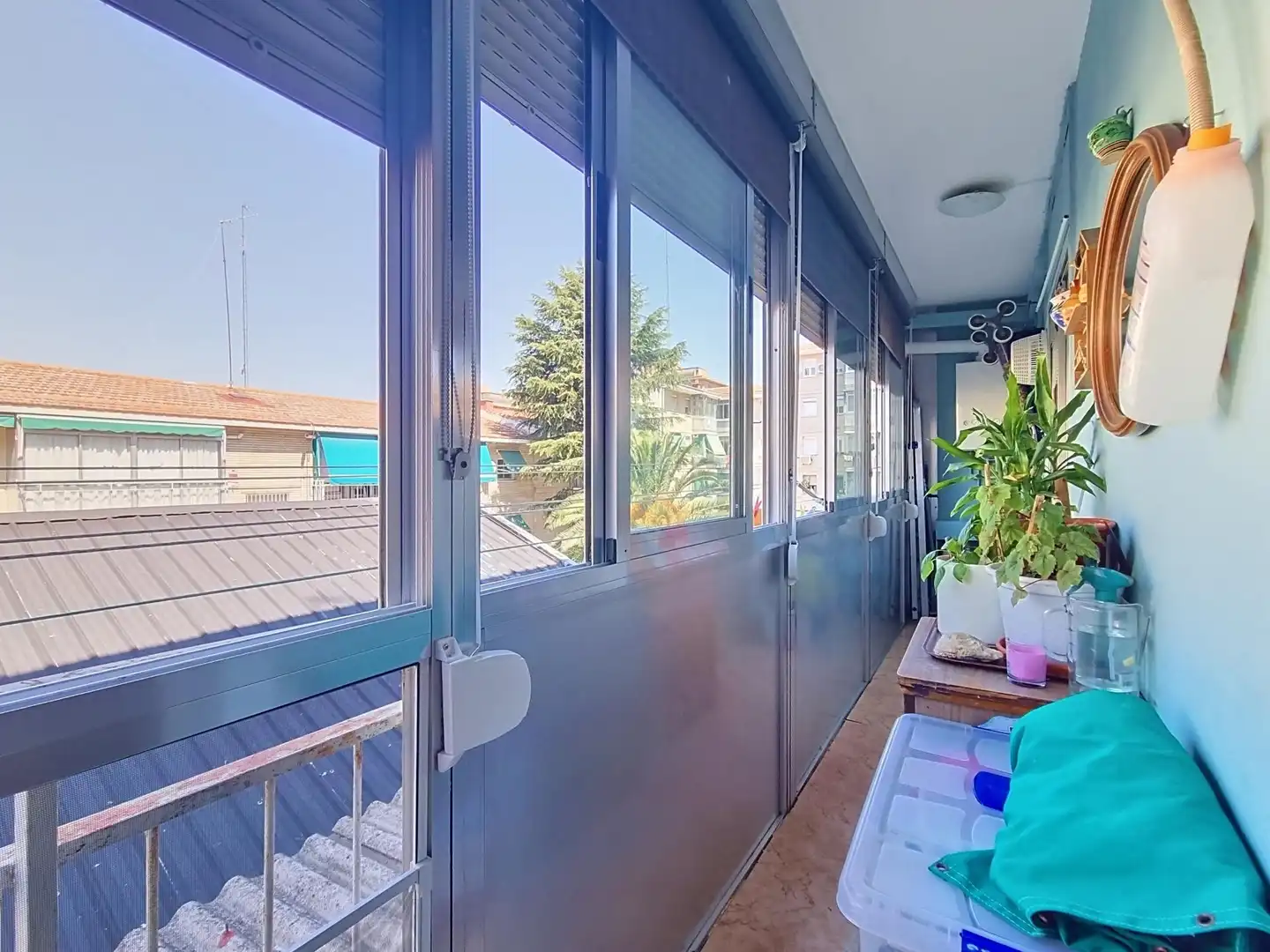 Balcony of Flat for sale in Madrid  with Air Conditioner, Heating and Furnished