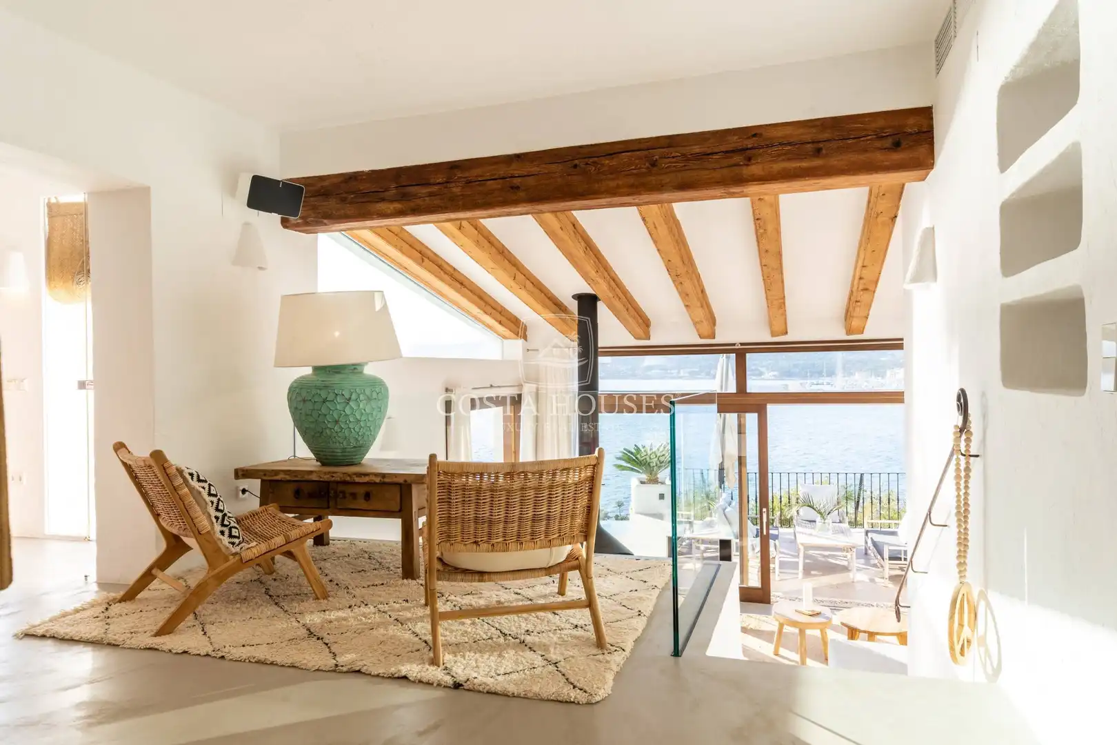 Living room of Houses for sale in Moraira  with Air Conditioner, Private garden and Terrace