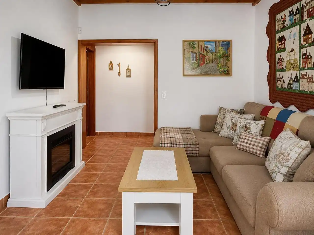 Sala de estar de Casa o chalet de alquiler en Valsequillo de Gran Canaria con Aire acondicionado, Jardín privado y Terraza