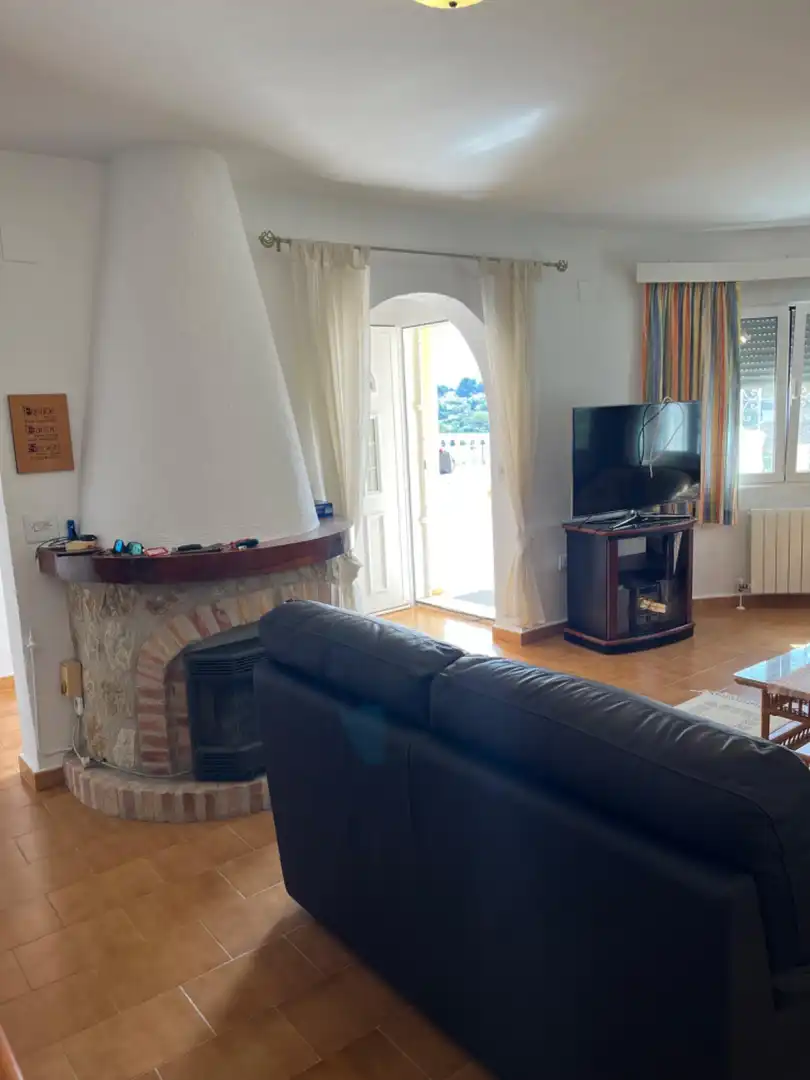 Sala d'estar de Casa o xalet en venda en Benissa amb Aire condicionat, Calefacció i Jardí privat