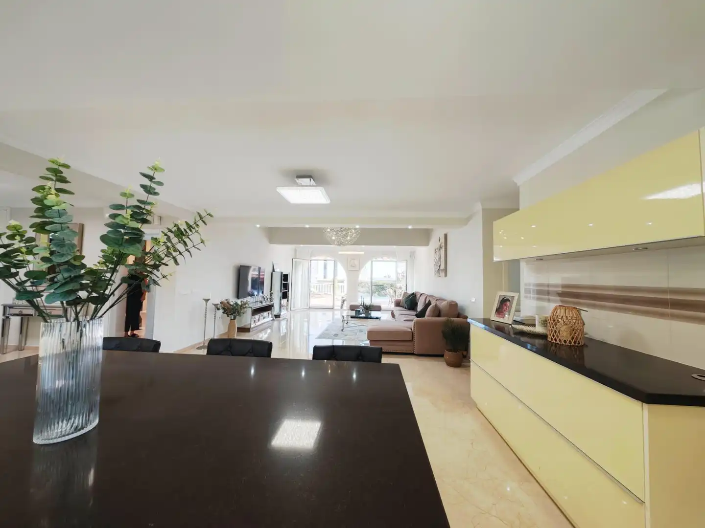 Sala d'estar de Casa o xalet de lloguer en Mijas amb Aire condicionat, Calefacció i Jardí privat