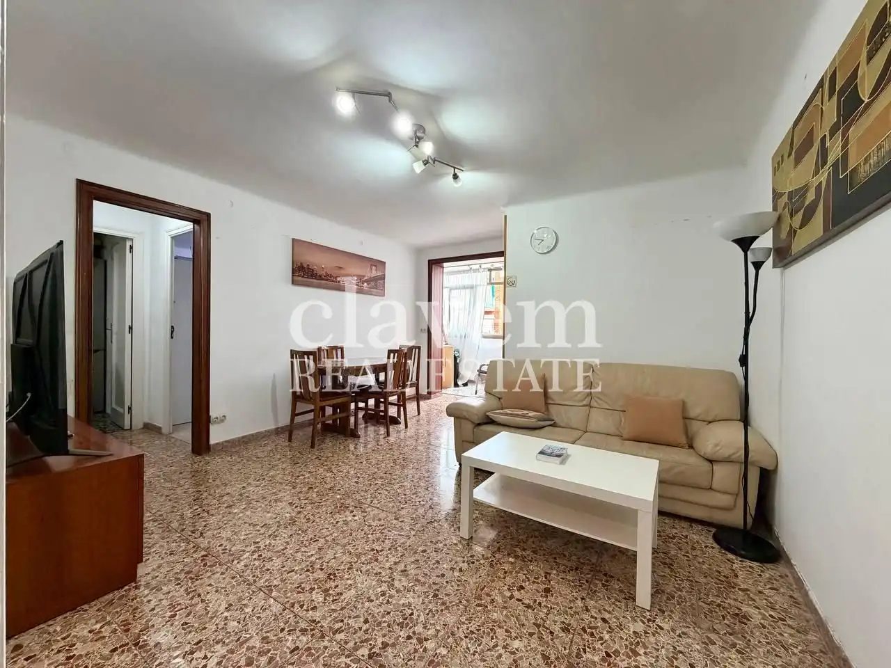 Wohnzimmer von Wohnung zum Verkauf in Barcelona mit Balkon